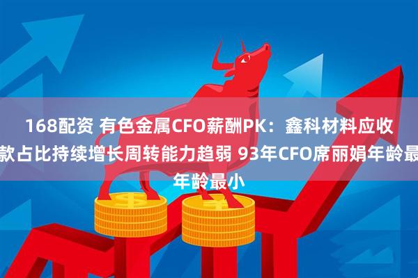 168配资 有色金属CFO薪酬PK：鑫科材料应收账款占比持续增长周转能力趋弱 93年CFO席丽娟年龄最小
